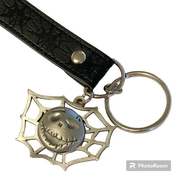 Vintage Disney Jack Skellington Keychain Keyring Nightmare Before Christmas - Picture 1 of 10